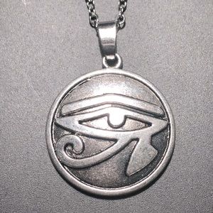 Third Eye x Silver Pendant Necklace